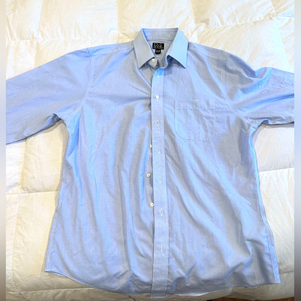 JOS. A. BANK BLUE COLORED BUTTON DOWN